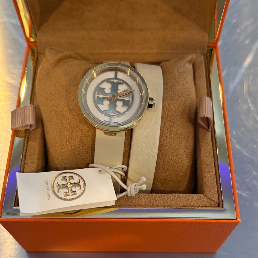 Tory Burch Leather Wrap Watch